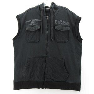 Enyce Vest XXXL Hoodie Full Zip Strike Fighter Squadron Y2K Streetwear